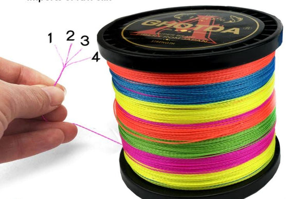 120lb Fishing Braid 500 meter rolls- 4 strand⁹