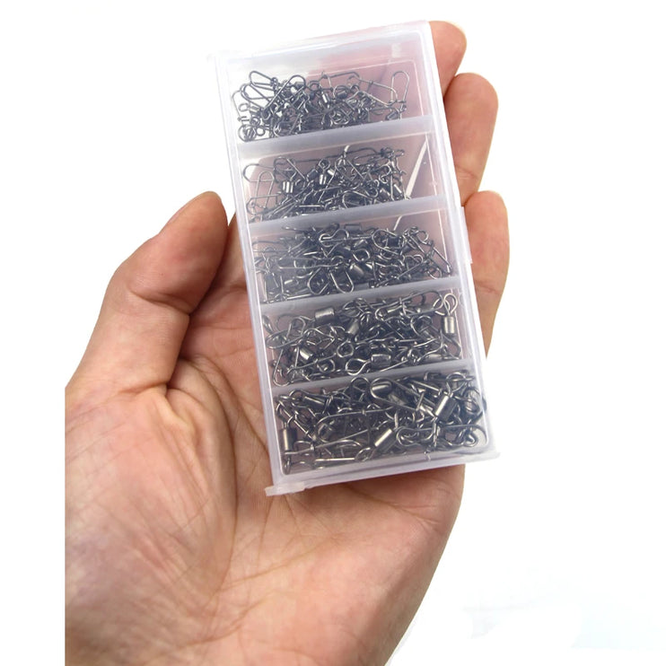 Value Pack 100pc/Box Rolling Snap Swivels