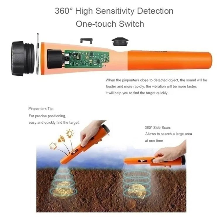 Portable Handheld Pinpointer Metal Detector Automatic Waterproof
