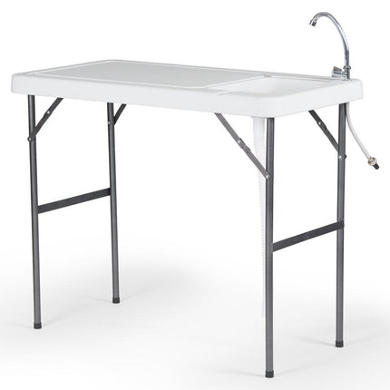 Multi-Purpose Outdoor Fillet Table with Sink & Faucet