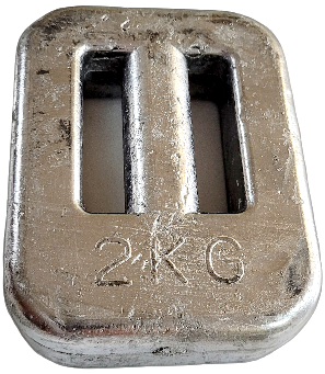 2kg Slotted Slim Dive Weight