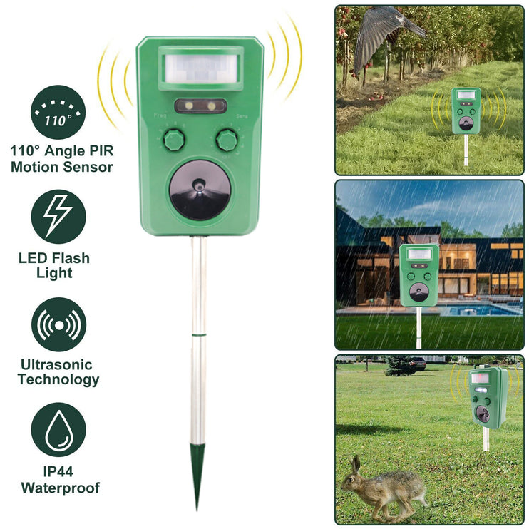 Cat and Bird Repeller Ultrasonic Outdoor / Solar Powered