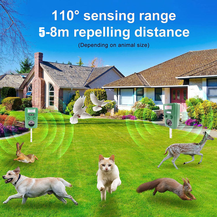 Solar Bird Repeller – Motion Activated Ultrasonic Bird Deterrent