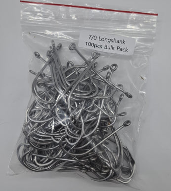 Meanfish Longshank Hooks 7/0 Bulk pack of 100