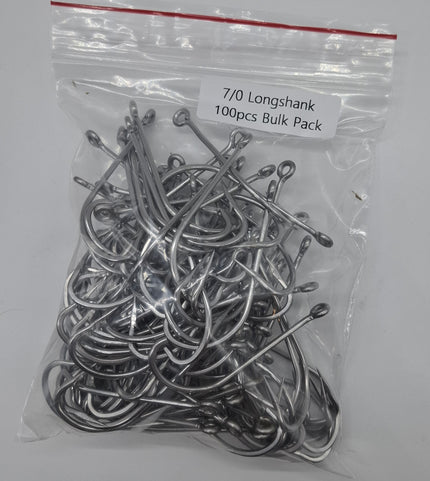 Meanfish Longshank Hooks 7/0 Bulk pack of 100