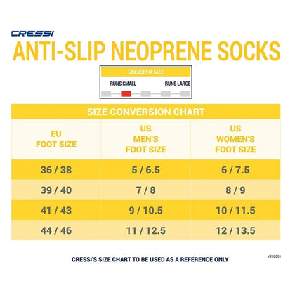 Premium Cressi Supa 3mm Freediving Socks