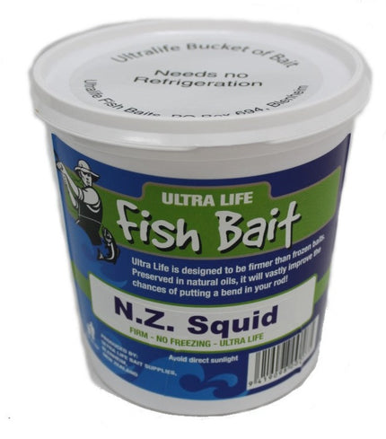 Ultralife Salted Squid Fishing Bait – 1L Pot