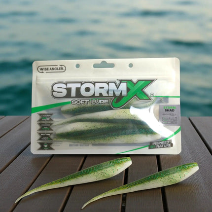 StormX™ Storm Shad 7" Soft Lure — Yellow Tail