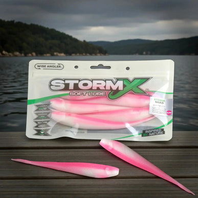 StormX™ Storm Shad 7" Soft Lure — Gars Flash - Glow UV