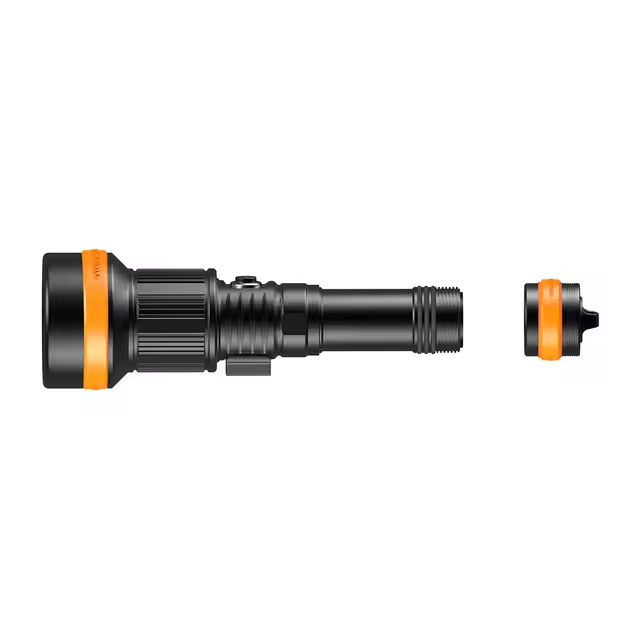 OrcaTorch ZD710 Zoomable Dive Torch – 150m Waterproof, 21700 USB-C Rechargeable Light