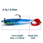 3Pcs-Blue  8cm