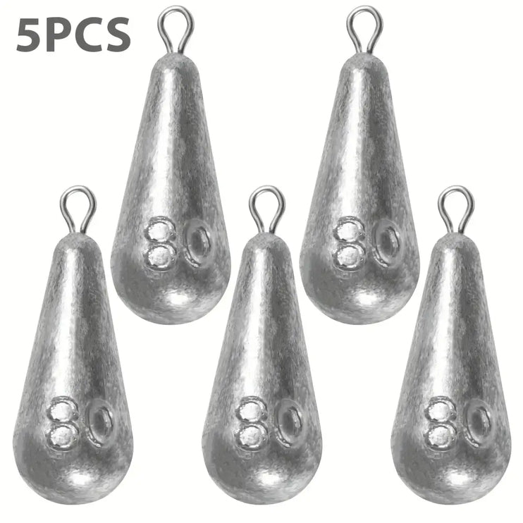 Teardrop Fishing Sinkers – Lead Weights for Bass (10 Sizes)