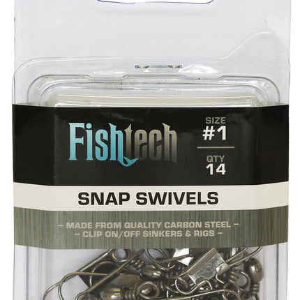 Fishtech #1 Snap Swivels (14 per pack)