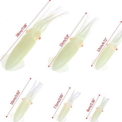 NZDiver Large 15cm Lumo Squid Skirts (pack of 2)