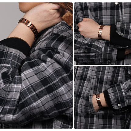 Silver Double Row Bio Elements Energy Germanium Bracelet