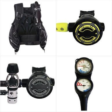Atlantis BCD, Regulator, Gauges Package 1 with 12 litre steel tank  12L
